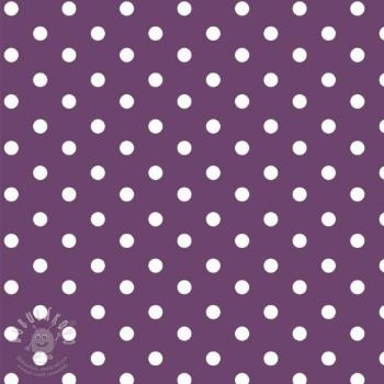 Bavlněná látka Dots purple