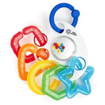 BABY EINSTEIN Kousátko s hrkálkou s C kroužky Shake, Rattle&Soothe™ (074451123557)