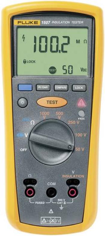 Tester izolací Fluke 1507, 50 / 100 / 250 / 500 / 1 000 V, 0,01 MΩ - 10 GΩ, kalibrace dle ISO