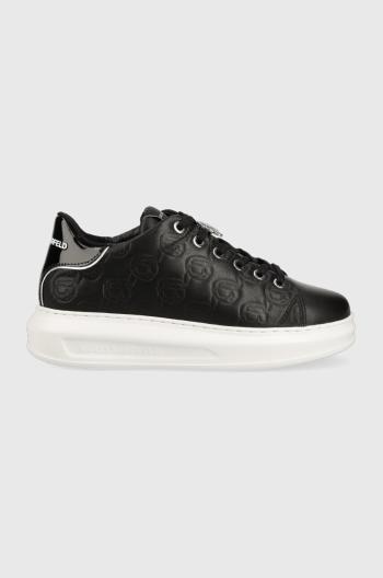 Kožené sneakers boty Karl Lagerfeld KAPRI KC černá barva, KL62523F