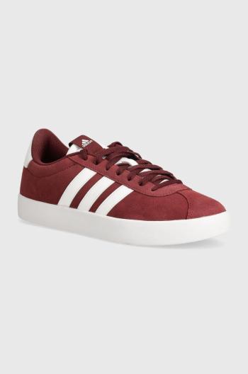 Semišové sneakers boty adidas Vl Court vínová barva, IF4457