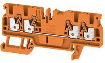 Průchodková svorka Weidmüller A4C 2.5 OR, 1521720000, oranžová, 100 ks