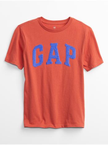 Červené klučičí dětské tričko GAP Logo interact graphic t-shirt