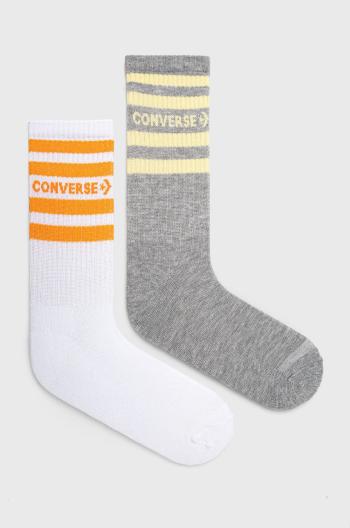 Ponožky Converse 2-pack dámské, šedá barva