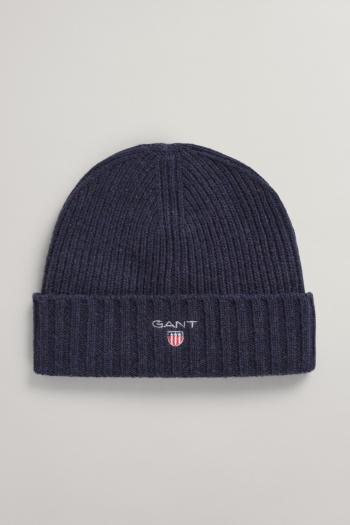 ČEPICE GANT D1. WOOL LINED BEANIE modrá L/XL