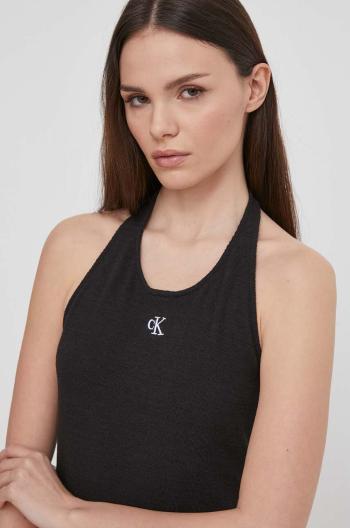 Top Calvin Klein Jeans dámský, černá barva, J20J223101