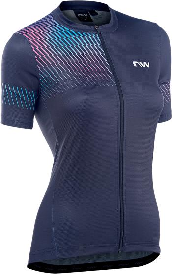 Northwave Origin Woman Jersey Short Sleeve - black/iridescent XL