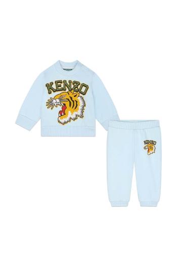 Bavlněná tepláková souprava pro miminka Kenzo Kids modrá barva, K60515