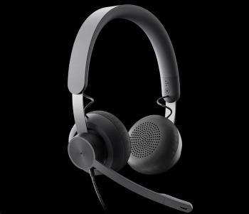 Logitech sluchátka s mikrofonem Zone Wired Teams Headset Graphite - EMEA