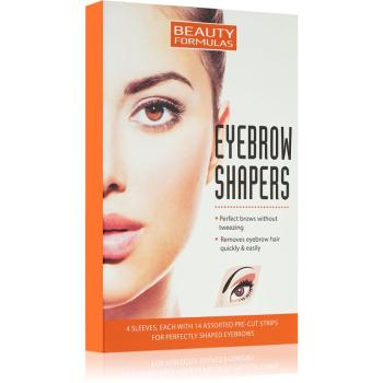 Beauty Formulas Eyebrow Shapers depilační pásky na obočí 4 ks