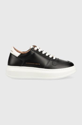 Kožené sneakers boty Alexander Smith Cambridge černá barva