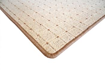 Vopi koberce Kusový koberec Udinese béžový čtverec - 120x120 cm Béžová
