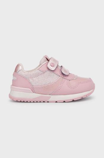 Dětské sneakers boty Mayoral růžová barva