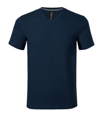 MALFINI Pánské tričko Action V-neck - Námořní modrá | M