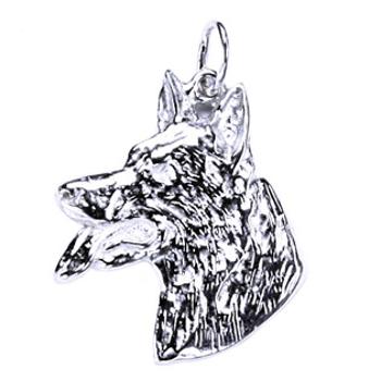 Šperky4U Stříbrný přívěšek pes vlčák - CS3819