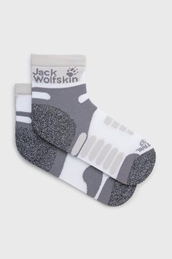 Ponožky Jack Wolfskin Cross Trail bílá barva