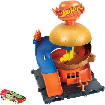 Hot Wheels City centrum města burger drive