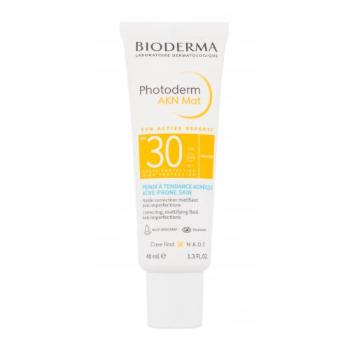 BIODERMA Photoderm AKN Matifying Fluid SPF30 40 ml denní pleťový krém unisex na smíšenou pleť; na mastnou pleť; na problematickou pleť s akné