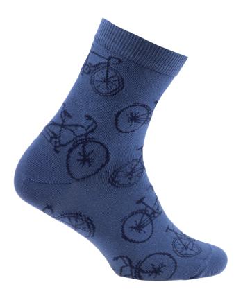 Chlapecké ponožky WOLA JÍZDNÍ KOLA modré Velikost: 30-32