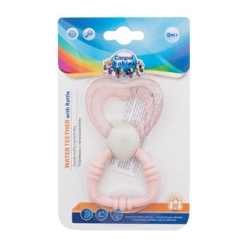 Canpol babies Water Teether With Rattle Pink 1 ks hračka pro děti