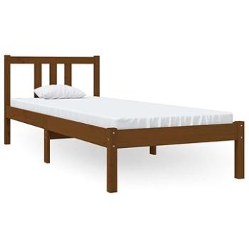 Rám postele medově hnědý masivní dřevo 75 × 190 cm Small Single, 814847 (814847)
