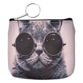 Peněženka s kočkou v brýlích - 10*8 cm MLSBS0036-25