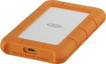 Externí HDD 6,35 cm (2,5") LaCie Rugged, 1 TB, USB-C™, stříbrná, oranžová