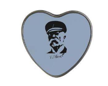 Plechová krabička srdce Masaryk