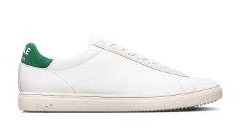 Clae BRADLEY WHITE MILLED LEATHER OLIVE bílé CL20ABR02-WMO