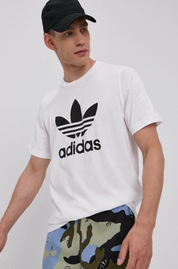 Tričko adidas Originals H06644 pánské, bílá barva, s potiskem