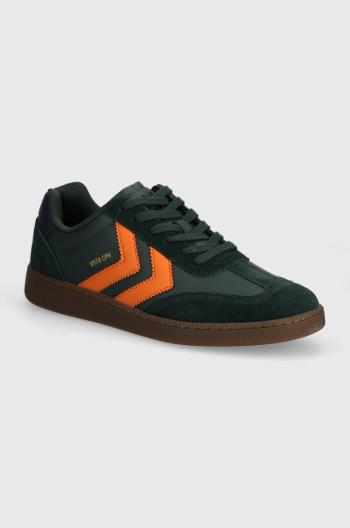 Kožené sneakers boty Hummel VM78 CPH ML zelená barva, 225072