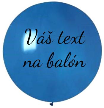 Balón s textem - Modrý 80 cm