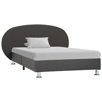 Rám postele šedý umělá kůže 100x200 cm (285415)