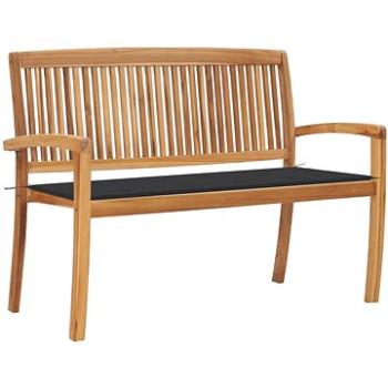 SHUMEE Stohovatelná lavice s poduškou 128,5 cm teak 3063279 (3063279)