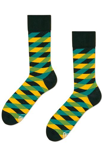 Černo-žluté ponožky Illusion Green