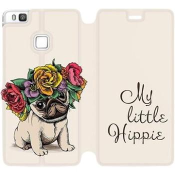 Flipové pouzdro na mobil Huawei P9 Lite - M039P Mopsík My Little Hippie (5903226046362)