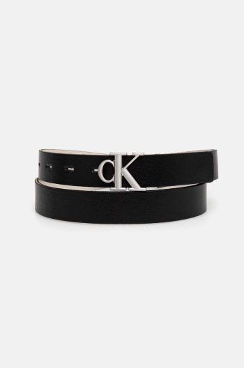 Oboustranný pásek Calvin Klein Jeans dámský, černá barva, K60K612290