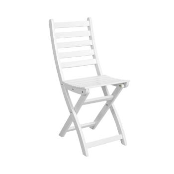 LODGE Skládací židle - bílá