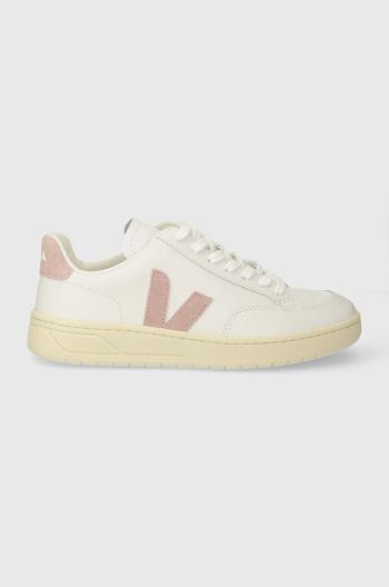 Kožené sneakers boty Veja V-12 bílá barva, XD0203485