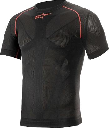 Alpinestars Ride Tech V2 Top Short Sleeve Summer Black Red XL/2XL Funkční prádlo na motorku