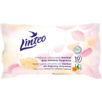 Linteo Personal hygiene vlhčené ubrousky na intimní hygienu mini herbal 10 ks