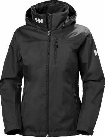 Helly Hansen Women's Crew Hooded Midlayer Bunda Black L