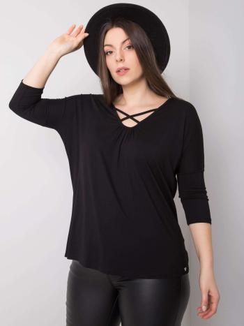 ČERNÁ DÁMSKÁ HALENKA RV-BZ-6329.43P-BLACK Velikost: 3XL