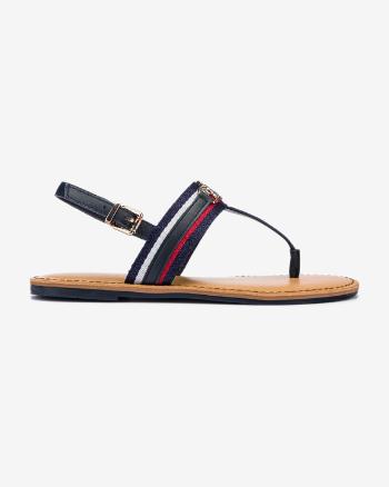 Tommy Hilfiger Shimmery Ribbon Flat Sandále Modrá