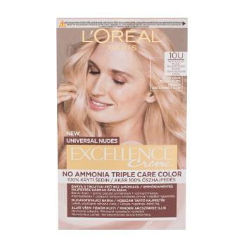L'Oréal Paris Excellence Creme Triple Protection No Ammonia 48 ml barva na vlasy poškozená krabička 10U Lightest Blond na blond vlasy