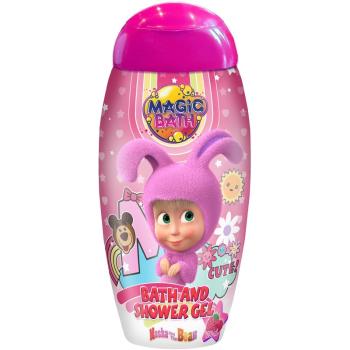 Masha & The Bear Magic Bath Bath & Shower Gel sprchový a koupelový gel pro děti Raspberry 200 ml