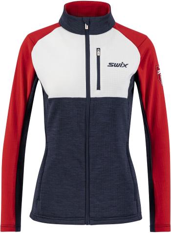 Swix Infinity midlayer jacket W - Dark Navy/Swix Red XS