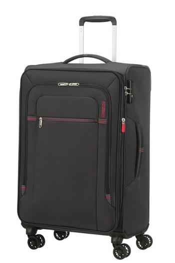 American Tourister Látkový cestovní kufr Crosstrack EXP M 71,5/77 l - tmavě šedá