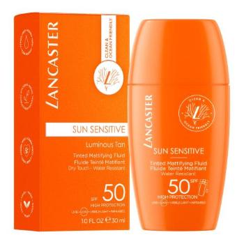 Lancaster Sun Sensitive Tinted Mattifying Fluid SPF50 30 ml opalovací přípravek na obličej pro ženy na citlivou a podrážděnou pleť