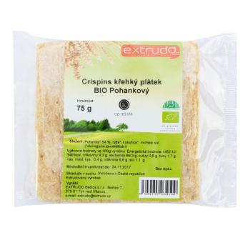 Chlebíček pohankový Crispins bezlepkový 75 g BIO EXTRUDO